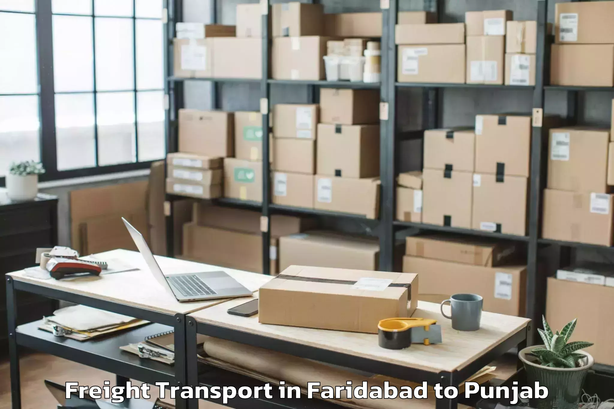 Faridabad to Garhshankar Freight Transport Booking